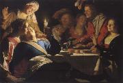 Gerrit van Honthorst Frobliche company oil painting reproduction
